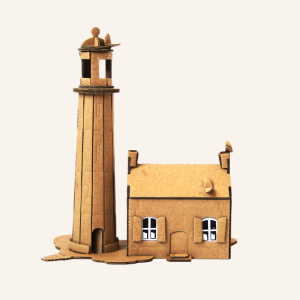 Maquette phare géant en carton recyclé à construire